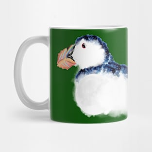 Puffin nature elements art Mug